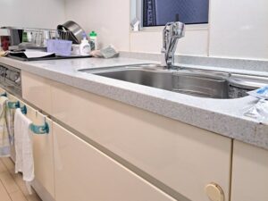 静岡キッチン取付け隊　浄水器一体水栓の取替　施工後